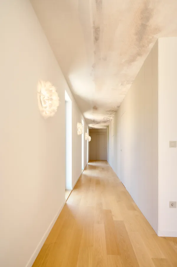 Hallway with natural light